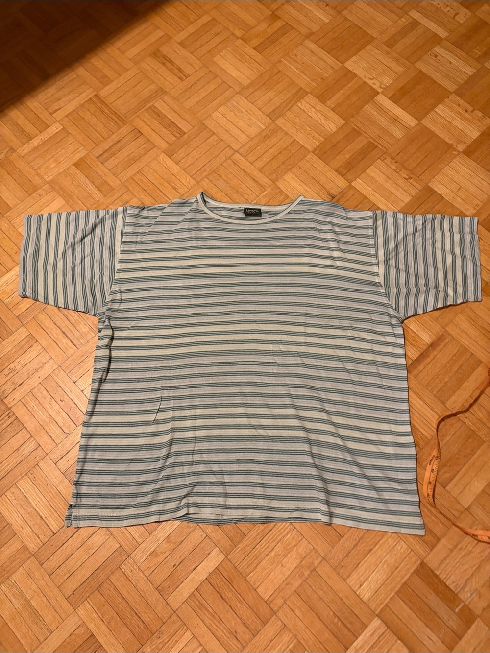 Horst Striped Short-Sleeve Crewneck Shirt - Light Blue